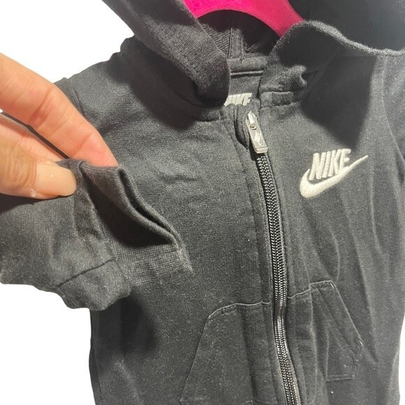 Nike Baby Hooded Unisex Coveralls, 6 Months - Picture 3 of 7